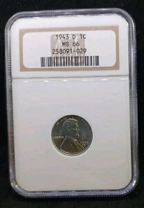 1943�N D NGC MS66 �����J�[�� �E�B�[�g�y�j�[�R�C��