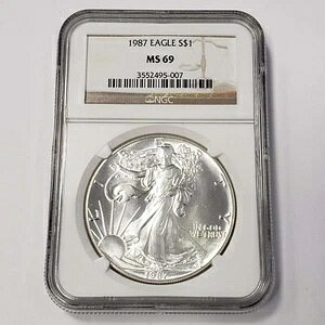 (1) 1987N ASE NGC MS69 AJVo[C[O 1h .999 (5007)