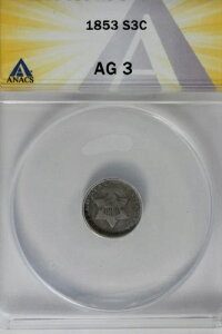 1853 .03 ANACS AG3 X^[AhV[h 3Zgi3cjd݁Ag