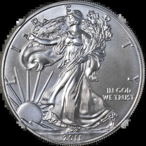 2011�N �V���o�[ �A�����J���C�[�O�� $1 NGC MS69 25���N�L�O���������[�X �u���b�N - �݌ɂ���