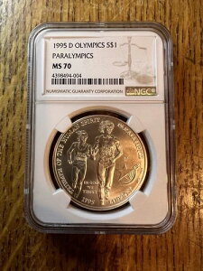 1995-D 1�h�� �I�����s�b�N �p�������s�b�N�L�O��� NGC MS 70 �ᒒ������