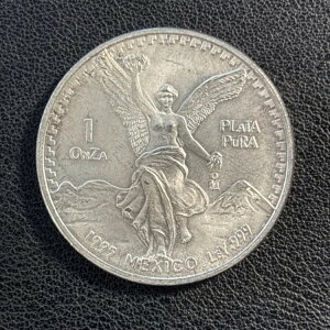 1995 メキシコ 1 オンス シルバー リベルタ ウナ オンザ プラタ プラ 0.999 ファイン