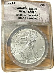 2014 MS69 ファーストストライク アメリカン シルバーイーグル ANACS