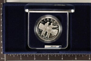2004年 ルイス&クラーク生誕200周年記念 プルーフ 90% 銀貨 米国造幣局 コインボックスとCOA