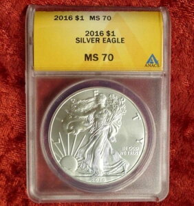 2016N ANACS MS 70 AJC[O݁A1IX .999  MS 70 $1