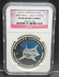 2011N I[XgAY zzWU 1IX .999 Vo[ h[~OV[Y - NGC PF69 UCAM