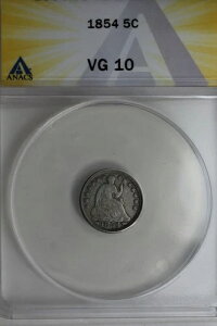 1854 .05 ANACS VG 10 �n�[�t�_�C���A�V�[�e�b�h���o�e�B�n�[�t�_�C��