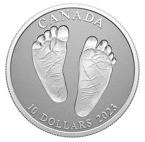 2023�N Welcome to the World Baby Feet .9999 �V���o�[�R�C�� �J�i�_ �M�t�g�{�b�N�X���� COA�t��