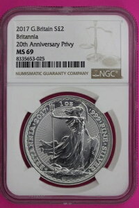 2017 MS 69 �C�M���X ?2 �u���^�j�A 20���N�L�O �v���C�x�[�g NGC �O���[�h865