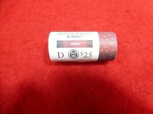 UNC 25ドルアメリカンイノベーション1ドル硬貨ロール。2023 D オハイオ州