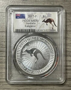PCGS MS70 2017-P I[XgA JK[ 1h 1IX .9999 p[XǃRC