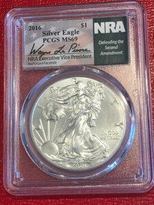 PCGS MS69 2016 NRA EFCEsG[ t@NV~ I[g Vo[ AJC[ORC - 21