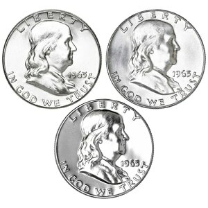 1963�N P D �t�����N���� �n�[�t�_���[ �C���[�Z�b�g �v���[�t��BU 90% �V���o�[ US 3���Z�b�g