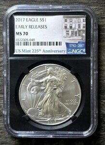 2017N Vo[C[O S$1 A[[[X MS70 NGC 225th U.S. Mint Ann. ubNRA