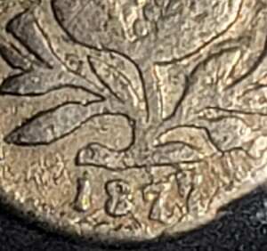 1877/7 �R�����r�A - 1/4 DECIMO (CUARTILLO) - ��� - POPAYAN �~���g 248-31a