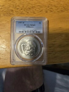 1997�N P LAW OFFICERS PCGS MS69 90%�V���o�[�L�O�h��