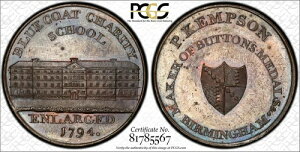 1794 �R���h�� �g�[�N�� PCGS MS-63 BN DH-197a �E�H���b�N�V���[�A�P���v�\���Y