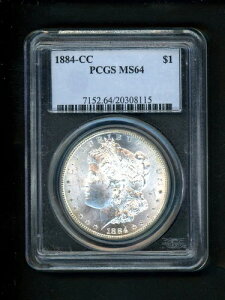 1884N CC č K $1.00 $1 PCGS M64 UNC uCgzCg IWi\