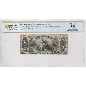 AJ 50Zg Fr#1362 tNViʉ PCGS 55 UNCɂ