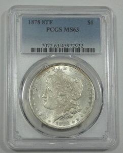 1878�N�� 8���H�������K���h�� PCGS MS 63�F��V���o�[�h��