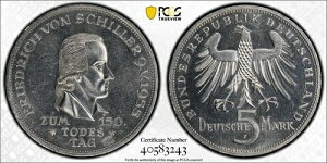 �h�C�c 1955 F 5 �}�[�N�E�V���[ PCGS Ms64 S-389 �󏭃^�C�v