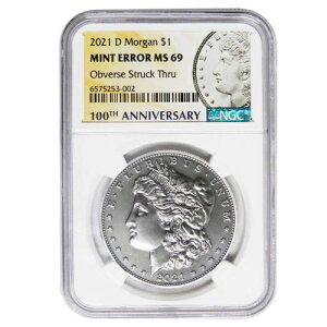 2021-D 1�h�� �����K����� NGC MS69 �~���g�G���[ �\�ʃX�g���C�N�X���[