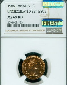 1986N Ji_Zg NGC MS69 RD PQ MAC FINEST GRADED SPOTLESS *