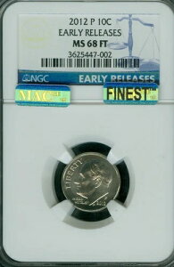2012 P ���[�Y�x���g �_�C�� NGC MS68 FT ER PQ MAC FINEST MAC SPOTLESS POP 5�B