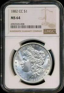 1882-CC ���[�K�� NGC MS-64 ���������邢���̋�� �J�[�\���V�e�B������