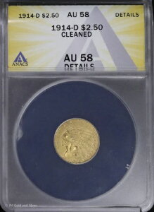 1914-D $2.50 NH[^[C[O 2 1/2h CfBA ANACS AU 58 ڍ