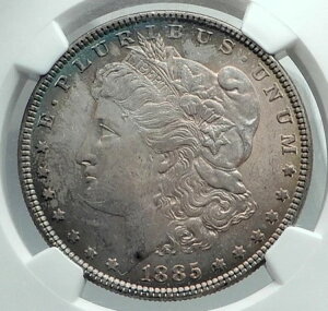 1885�N �A�����J���O�� �␻ �����K�� US�h���R�C�� �C�[�O�� NGC MS i78493