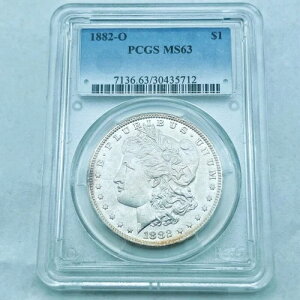 1882 O BU �����K���E�_���[ VAM 18A PCGS MS63 �\�ʂ��Փ� n�AWe�Aust�ATOP POP