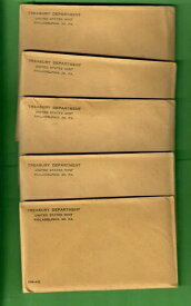 1959年米国造幣局発行 5枚セット 未開封 シルバー ハーフドル プルーフ コイン 5枚セット