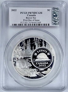 2022�N �J�i�_ �r�[�o�[ �U�E�r�K�[�E�s�N�`���[ 5�I���X �V���o�[�R�C�� PCGS PR70DCAM FDOI �u�����g