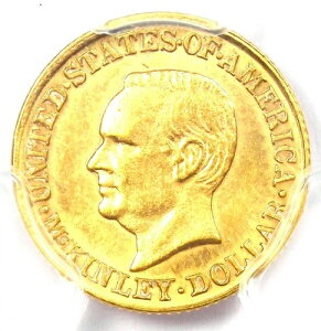 1916年 マッキンリー記念金貨 G$1 - PCGS 未流通詳細 UNC