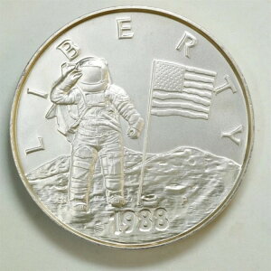 1988�N �A�����J�E�C���E�X�y�[�X �����O�E�A�X�g���m�[�c�E���o�e�B 400�O���� .999 �V���o�[ ���E���h #1029