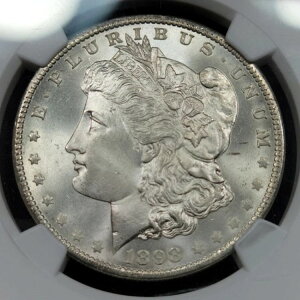 1898�N O �����K�� �V���o�[ �_���[ $1 NGC MS66+ PLUS �E���g���N���[�� �`�[�N�W�F�� PQ *J503