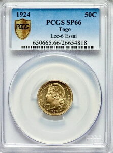 �g�[�S �t�����X�A���n 50 �T���^�C�� 1924 ESSAI PCGS SP66