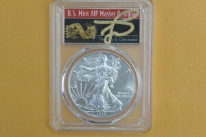 2019年 1ドル アメリカン シルバー イーグル 1オンス PCGS MS70 FS 1000枚中1枚 トーマス・クリーブランド