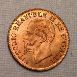 - C^A 1861 M 2 Centesimi W{  Unc