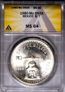 1980-Mo 8/7 �I�[�o�[�f�C�g �A�� �y�\ �V���o�[ �v���^ MS 64 ANACS # 7577226 + �{�[�i�X