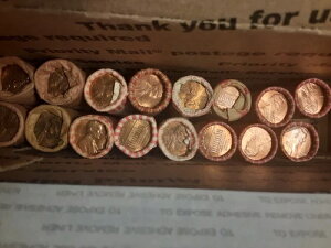 リンカーン記念館記念セント硬貨16ロール。リストをご覧ください。