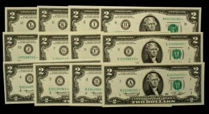 FR 1935 A-L* $2 1976 �A�M������s�� �č� - 12 �����n��Z�b�g BU - CA1507