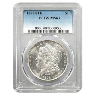 1878�N 1�h�� �����K����� 8���̔��H�� PCGS MS63 �u���[���x��