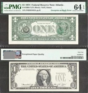 1h 1974N ʂɃI[o[vg G[VA + ʃV[ PMG Ch Unc 64 EPQ