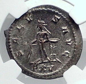 GALLIENUS �{���̌Ñ� 267AD �A���e�B�I�L�A ���[�} �R�C�� APOLLO TRIPOD NGC i81333