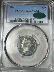 1891N JI v[t 5Zg PCGS PR-64 CAM CAC oeB VjbP