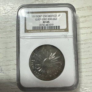 1915年 CM GRO メキシコ 2p ゲレロ KM-662 XF45 NGC
