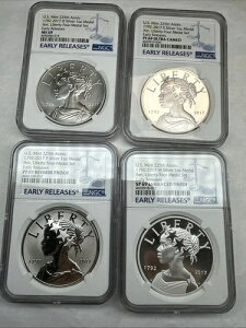 2017�N �A�����J���R�M�� 4���Z�b�g - NGC MS�APR�A�G���n���X�g�ARev PF 69