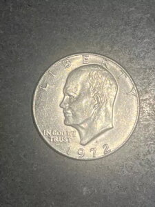 ヴィンテージ 1972 D 1ドル リバティ アイゼンハワー コイン フライングイーグル 希少 本物